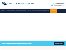 Tablet Screenshot of lovellinc.ca